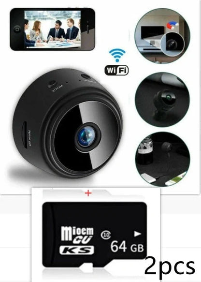 A9 Magnetic Suction Security Camera with HD and infrared night vision features