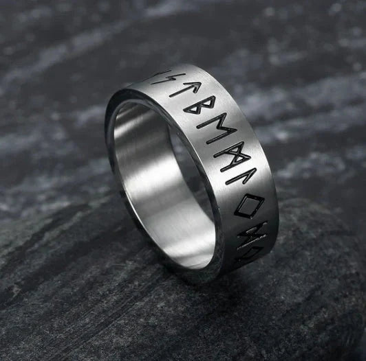 Korean Fashion Titanium Steel Rotatable Ring in vintage style, available in multiple colours