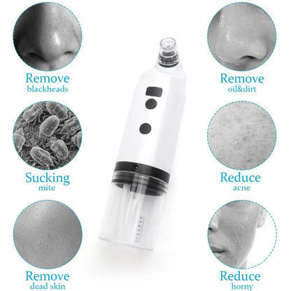 Electric Facial Cleaning Vacuum with multiple heads for deep skin cleansing