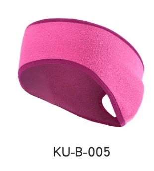 Cozy, contoured fleece headband in multiple colors for sports, fitness, and outdoor workouts