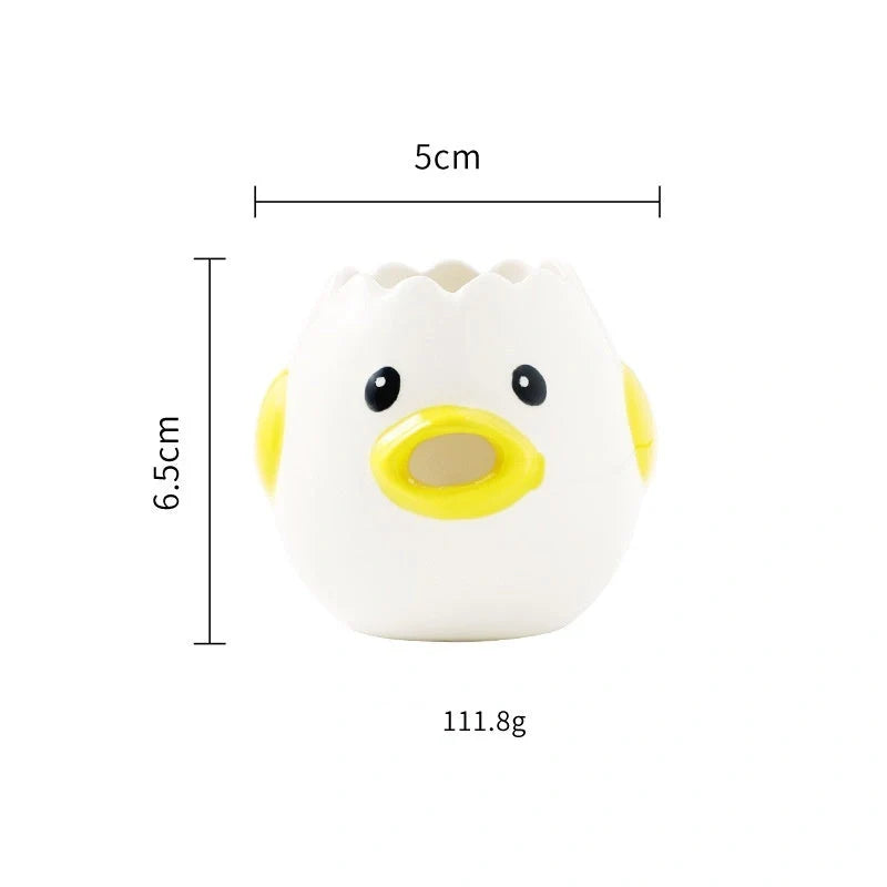 Hand-painted chicken ceramic egg white separator for kitchen use