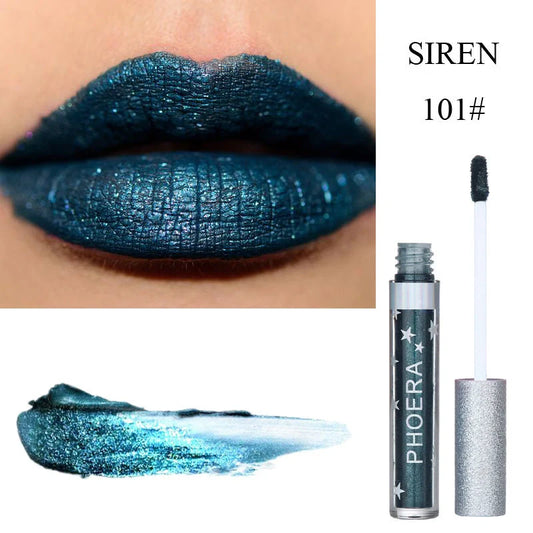 Moisturising candy-coloured lip gloss with glitter for a dazzling lip look