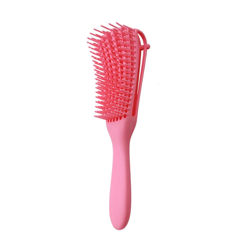 Knotted Haircut Massage Octopus Curling Comb in various colors for detangling and styling hair