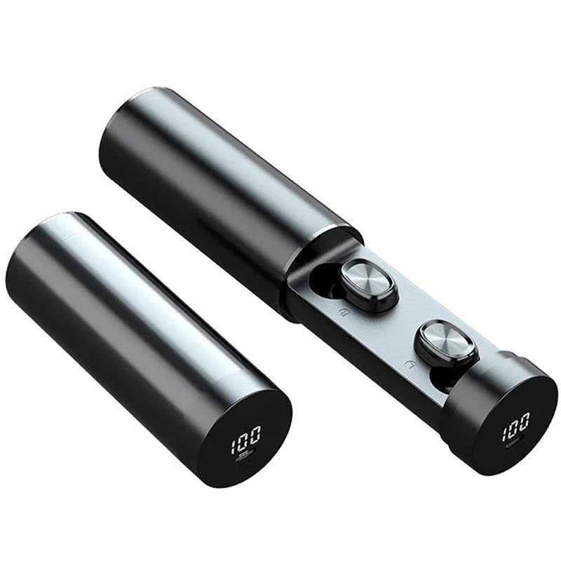 Wireless Bluetooth 5.0 earbuds with 8D HIFI surround sound, ergonomic design, and sweat-resistant construction for music, gaming, and active lifestyles.