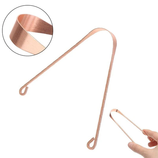 Premium Copper Tongue Scraper for Fresher Breath and Superior Oral Care