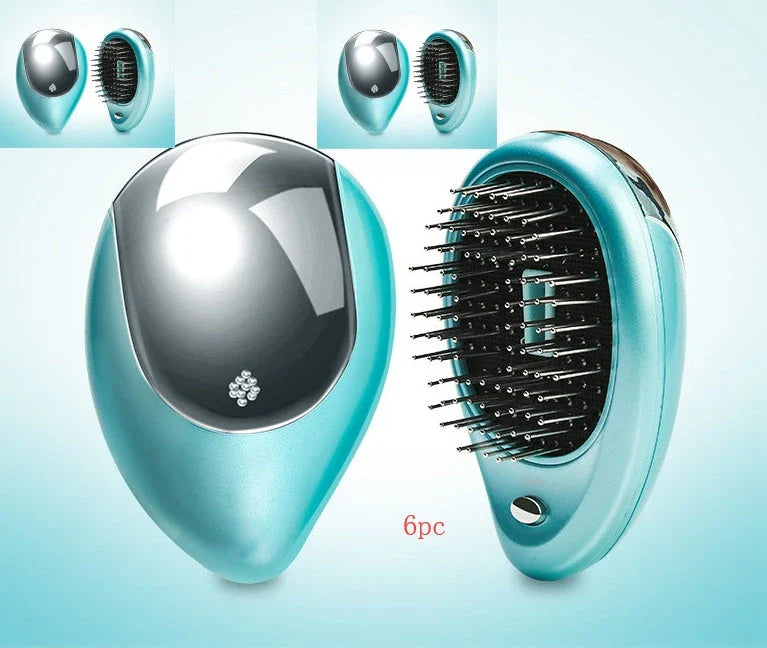Relaxing Vibration Massage Hair Comb with Negative Ions for Soothing Scalp and Shiny, Healthy Hair