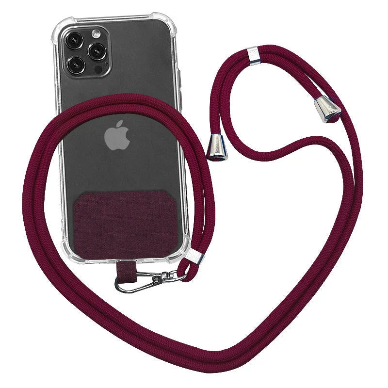 Secure and stylish phone lanyard with versatile wearing options, reinforced metal hardware, and durable, skin-friendly materials