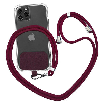 Secure and stylish phone lanyard with versatile wearing options, reinforced metal hardware, and durable, skin-friendly materials