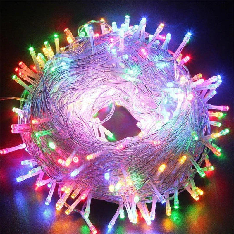 Premium LED Christmas fairy lights in various colors and lengths for magical home decor