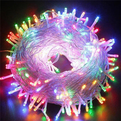 Premium LED Christmas fairy lights in various colors and lengths for magical home decor