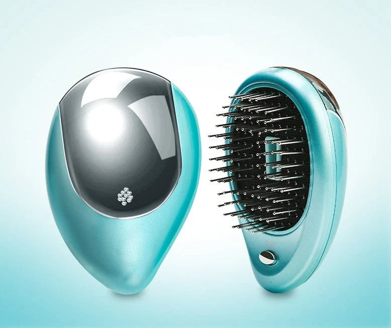 Relaxing Vibration Massage Hair Comb with Negative Ions for Soothing Scalp and Shiny, Healthy Hair