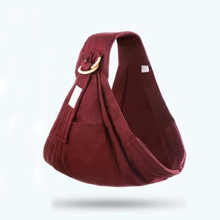 Adjustable baby wrap carrier sling in various colours for comfortable nursing and carrying