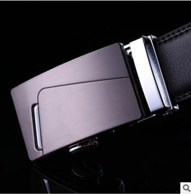 Premium leather automatic buckle belt in multiple styles and sizes