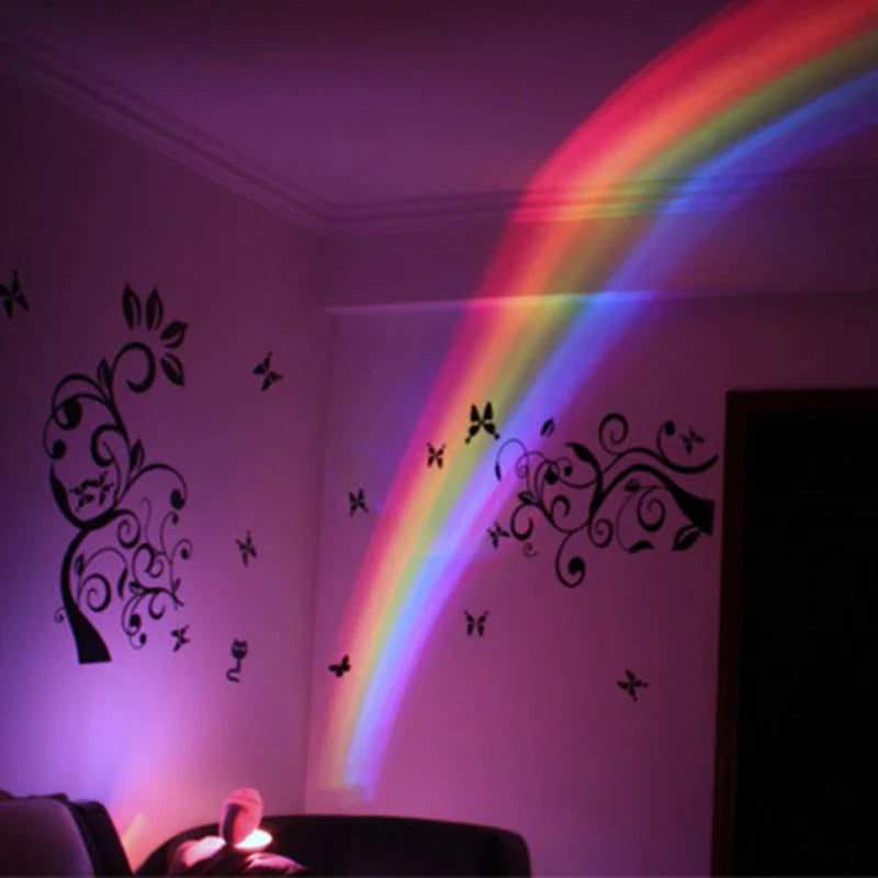 Enchanting egg-shaped table lamp with rainbow projection and 3 lighting modes