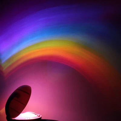 Enchanting egg-shaped table lamp with rainbow projection and 3 lighting modes