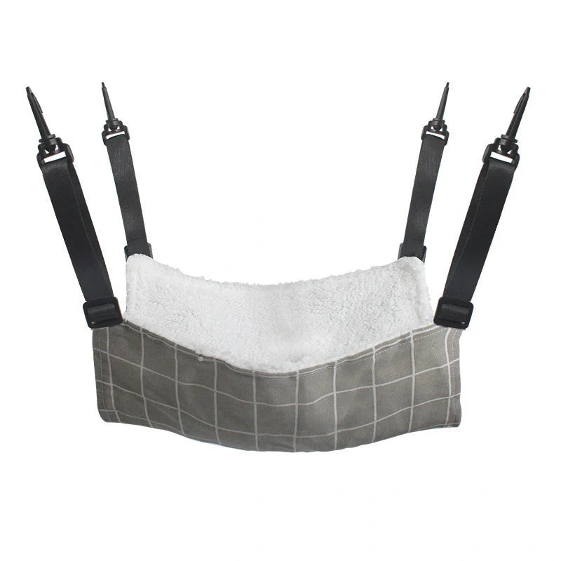 Cosy lamb fleece cat hammock bed in various colours and sizes, perfect for your pet's comfort.