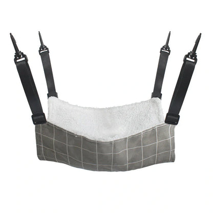 Cosy lamb fleece cat hammock bed in various colours and sizes, perfect for your pet's comfort.