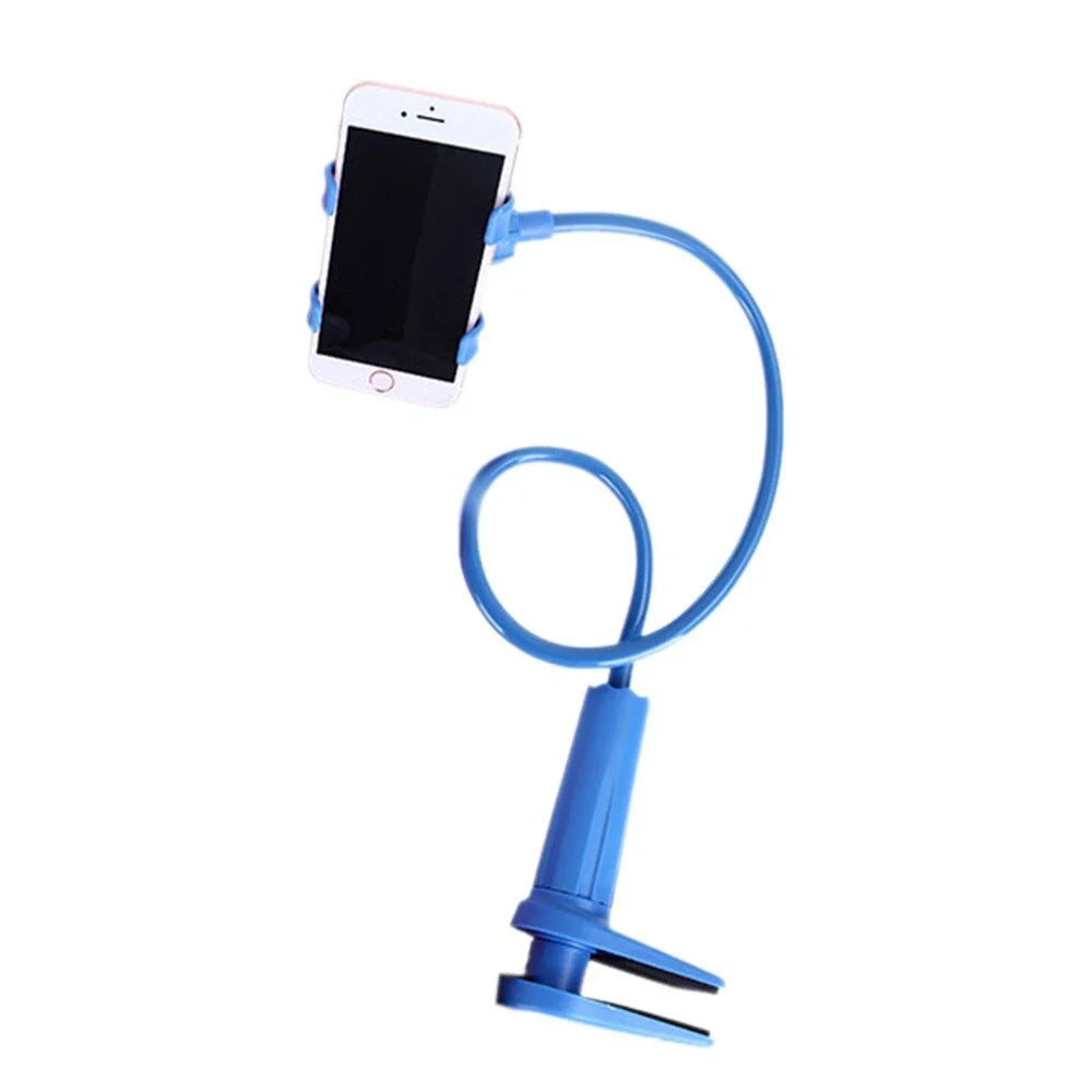 Versatile tablet and phone stand with 360-degree rotation for comfortable hands-free use while lounging on the couch or in bed