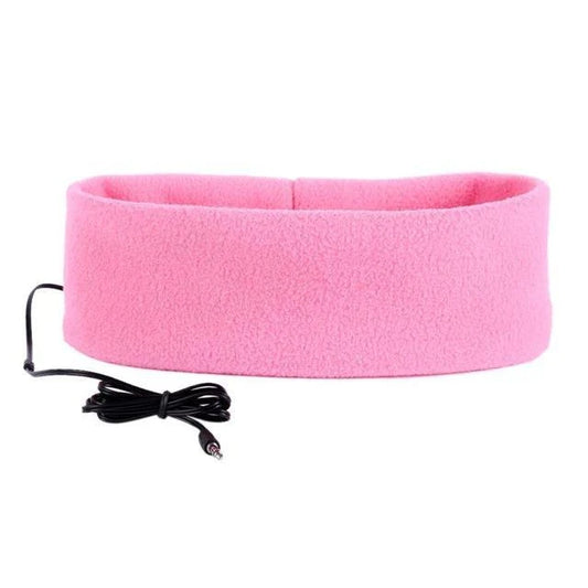 Soft, cozy sleep headphones with built-in speakers and sleep mask functionality for a comfortable and restful night's sleep