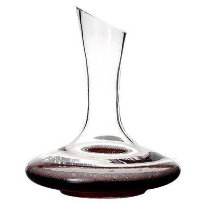 Premium crystal wine decanter with elegant U-shaped design, enhancing the flavor and aroma of your favorite red wines