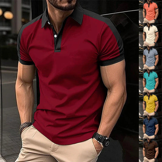 Premium short sleeve polo shirts for men in a variety of vibrant colors and sizes