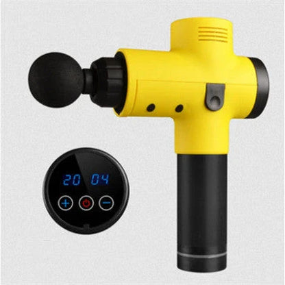 Premium deep tissue massage gun with interchangeable heads and whisper-quiet operation for relaxing muscle therapy