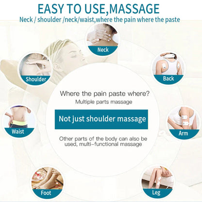 Mini digital portable multifunctional massage instrument with large LCD screen in various colors