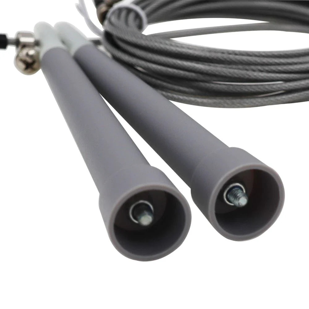 Premium skipping rope with adjustable length, durable stainless steel cable, and comfortable handles for an effective fitness and weight loss workout.