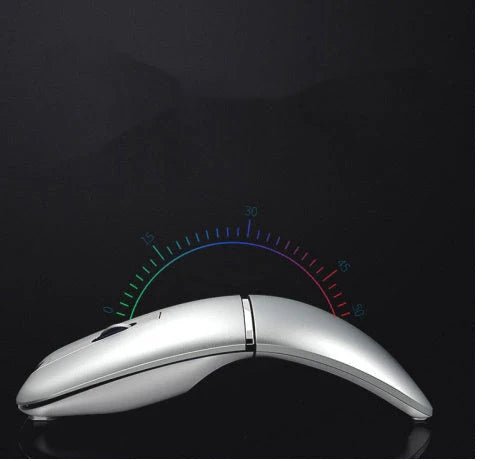 Dual-mode Bluetooth wireless mouse with 180° folding design in various colors