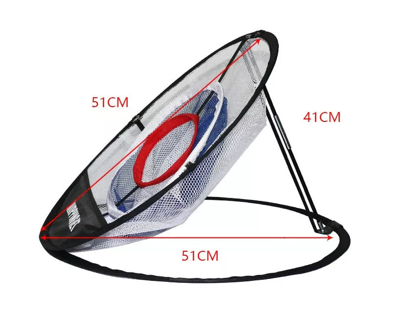 UP Indoor Outdoor Chipping Pitching Training Net in white, featuring instant pop-up design