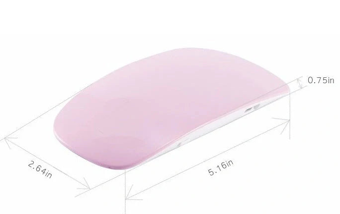 Compact and portable USB-powered nail light therapy machine with adjustable angle and LED light for at-home nail care