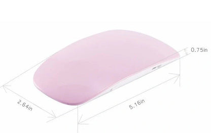 Compact and portable USB-powered nail light therapy machine with adjustable angle and LED light for at-home nail care