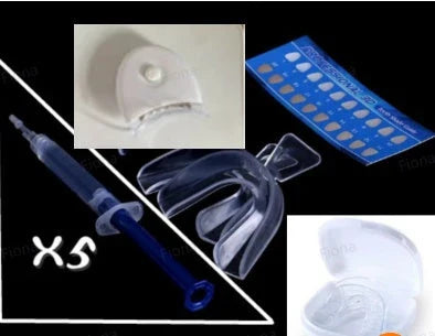 Premium teeth whitening kit with LED light for a dazzling, radiant smile