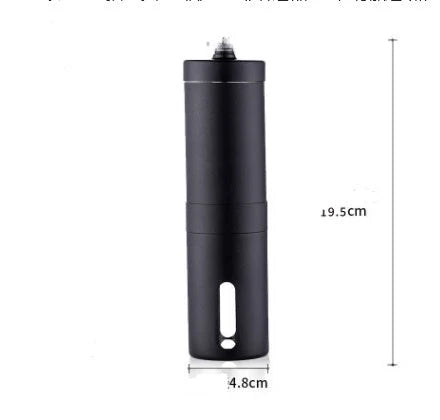 Premium hand coffee grinder with stainless steel construction and ceramic burr mechanism for consistent, precise grinding