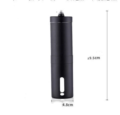 Premium hand coffee grinder with stainless steel construction and ceramic burr mechanism for consistent, precise grinding