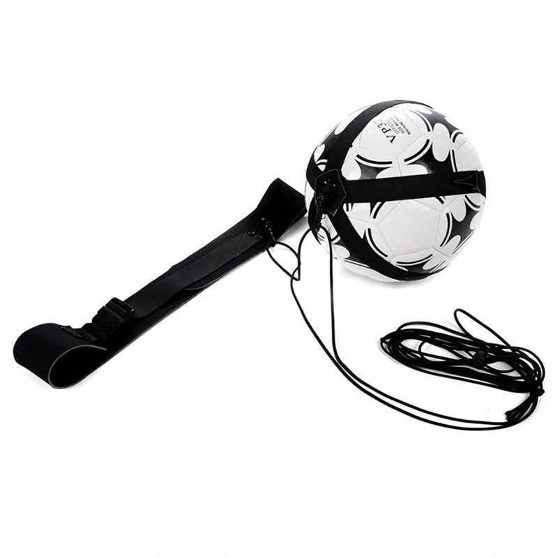 Adjustable Football Trainer for solo soccer skills practice