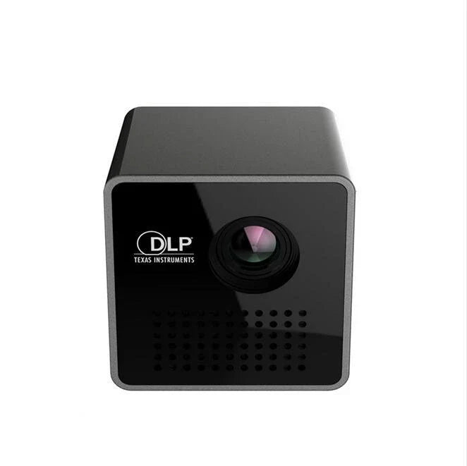 Compact wireless mini LED projector with 30-lumens brightness, portable design, and versatile wireless connectivity.