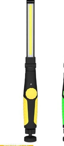 Bright Magnetic LED Worklight with adjustable light bar, 360-degree swivel base, and strong magnetic attachment for hands-free use