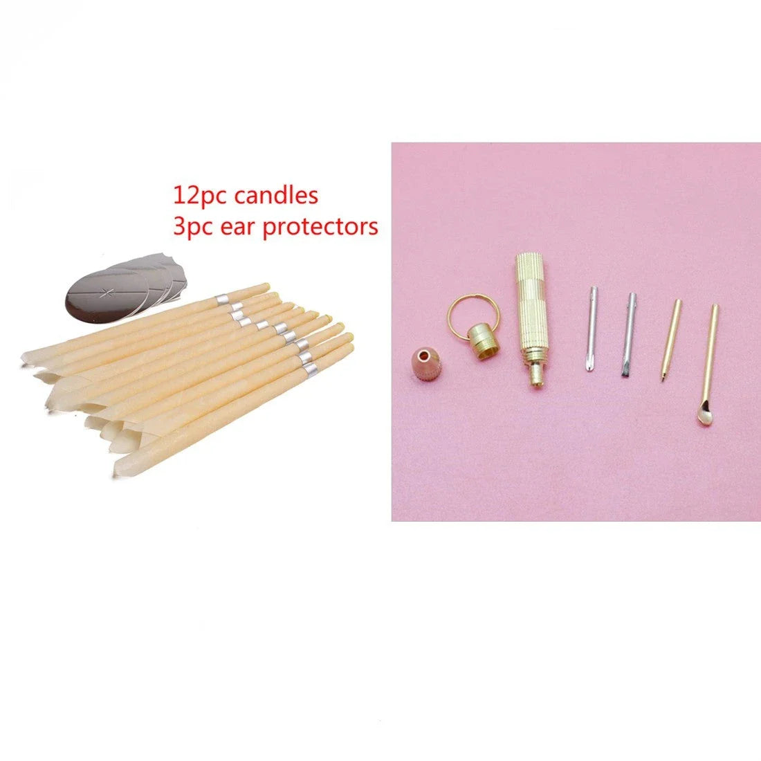 Premium beeswax ear candles for natural earwax removal, sinus relief, and relaxation