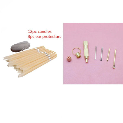 Premium beeswax ear candles for natural earwax removal, sinus relief, and relaxation