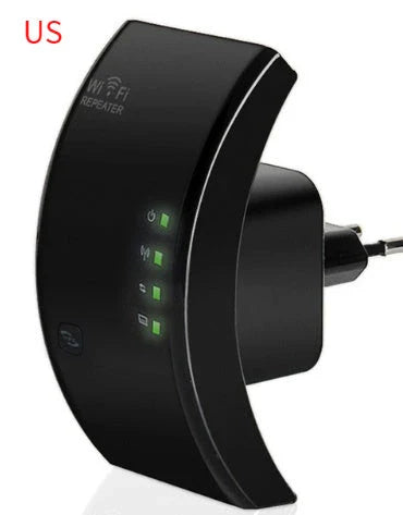 Dual-band WiFi repeater for enhancing wireless coverage and internet speeds in home or office