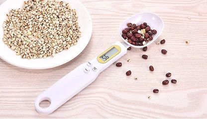 Versatile digital kitchen scale with precise measurements from 0.1g to 500g, multiple unit options, and compact design for easy storage