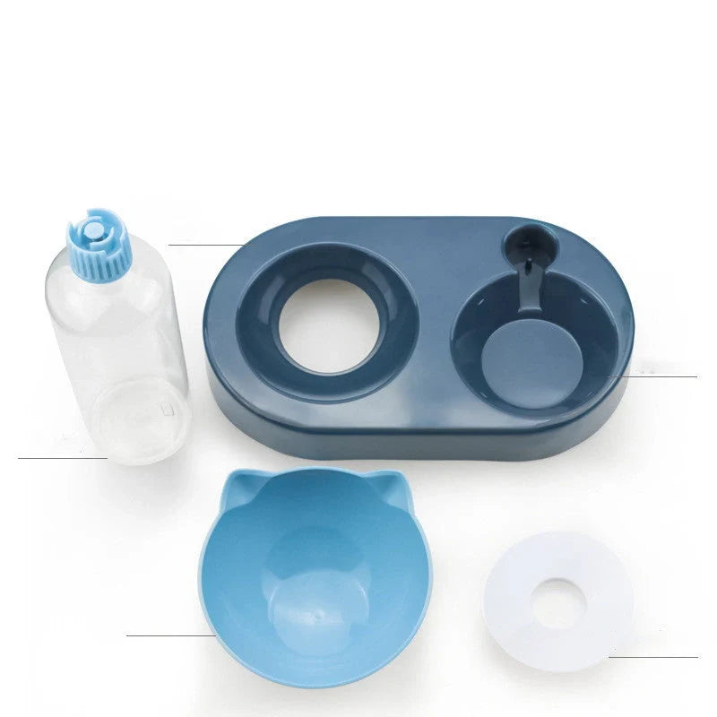 Two-in-One Pet Bowl Water Dispenser in various colours