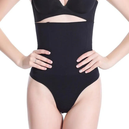 High Waist Tummy Control Thong with 2-Layer Midsection Design for women