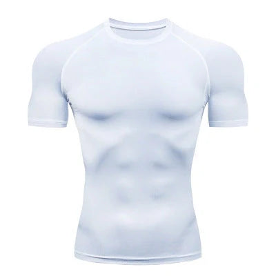 Solid colour quick-drying fitness short sleeve in milk silk and spandex blend