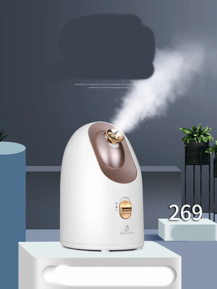 Hot and cold face steamer with dual functionality for skincare