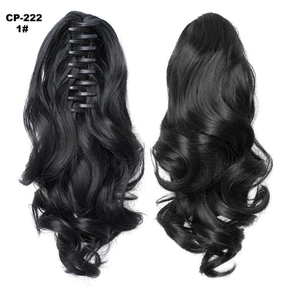 Stylish and realistic-looking hair extension ponytail wrap for versatile hairstyle upgrade