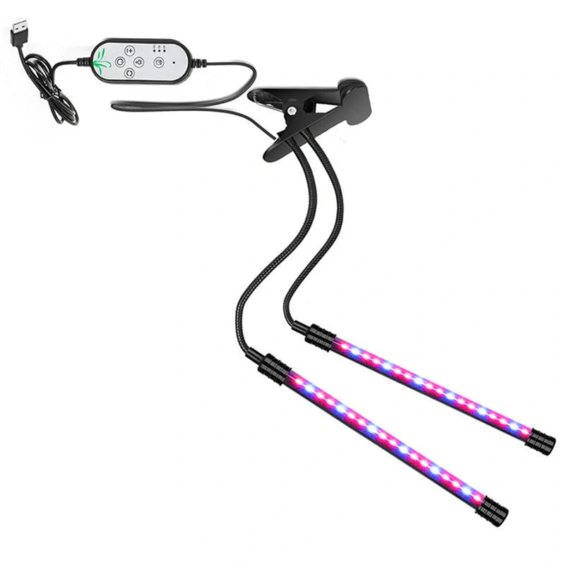 USB dimming timing plant light with adjustable settings for indoor gardening