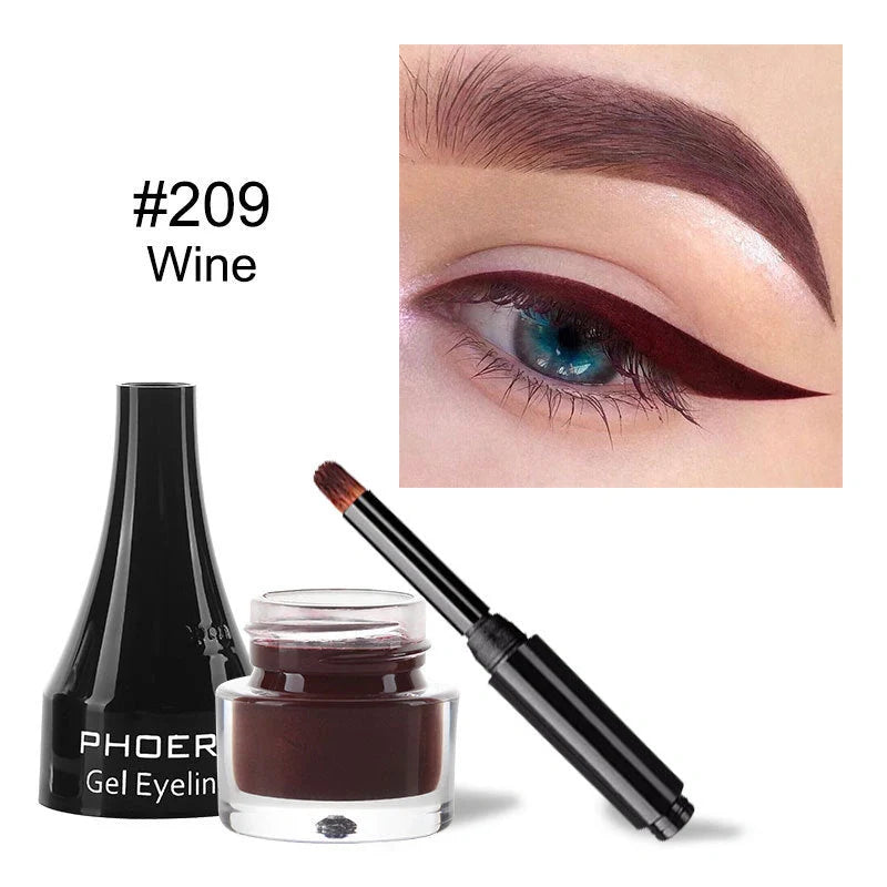 PHOERA Ten-Colour Eyeliner Set showcasing vibrant shades for creative makeup looks