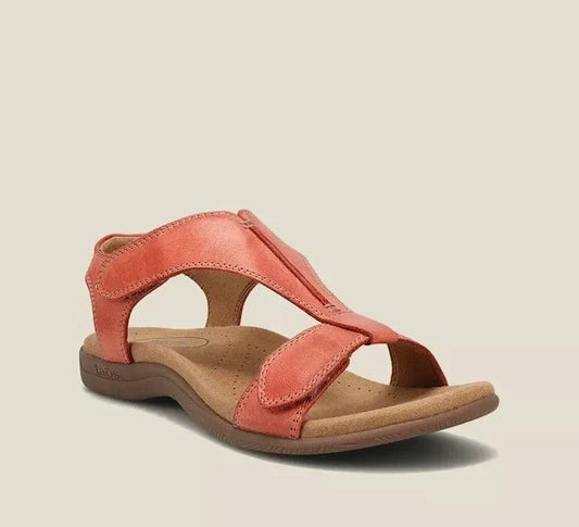 Women's platform wedge sandals with Velcro straps and thick soles in various colours